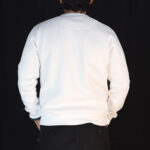 White regular fit hoodie made from 100% cotton by Manas.Fashion, designed for ultimate comfort and style.